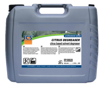 Citrus degreaser
Snelverdampende krachtige reiniger op basis van D-Limoneen. Citrus degreaser