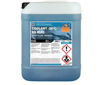 Liquide de refroidissement -26C BS 6580 premixed